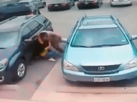Texas Man Beats Woman over Parking Spot Photo: Daily Mail Video Screenshot