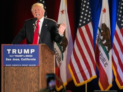 Trump in California (Elijah Nouvelage / Getty)