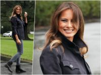 Fashion Notes: Melania Trump is All Smiles in Timberland Combat Boots