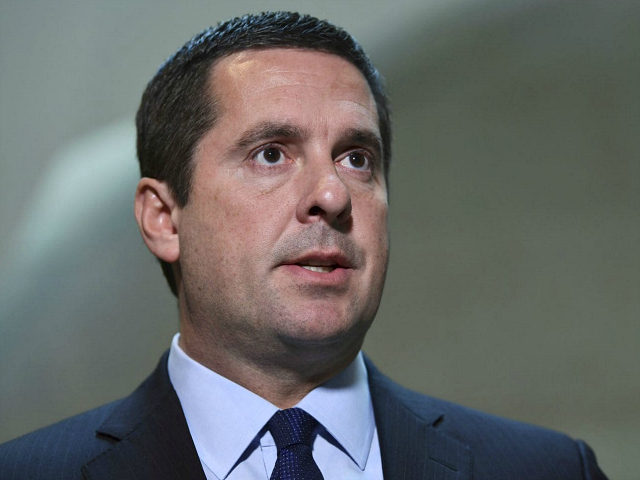 File-This Oct. 24, 2017, file photo shows House Intelligence Committee Chairman Rep. Devin Nunes, R-Calif., speaking on Capitol Hill in Washington. Twitter accounts linked to Russian influence operations are pushing a conservative meme related to the investigation of Russian election interference, researchers say. (AP Photo/Susan Walsh, File)