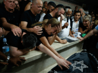 funeral Relatives and friends mourn during the funeral of Kim Levengrond Yehezkel, aged 28, one of the two Israeli nationals killed earlier in an attack, on October 7, 2018, in Rosh Haayin, some thirty kilometers east of Tel Aviv. - A Palestinian shot dead two Israelis and wounded another at the …