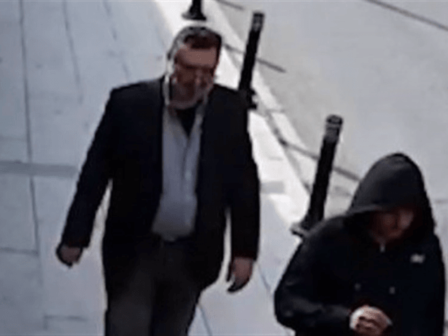 There is a law enforcement surveillance footage, part of the Turkish government's investigation, that appears to show the man leaving the consulate by the back door, wearing Khashoggi's clothes, a fake beard, and glasses.