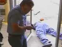 Surveillance video released October 15 shows Lake City, Florida, city commissioner Michael Dunn shooting and killing a suspected thief at the Vets Army Navy Surplus store.