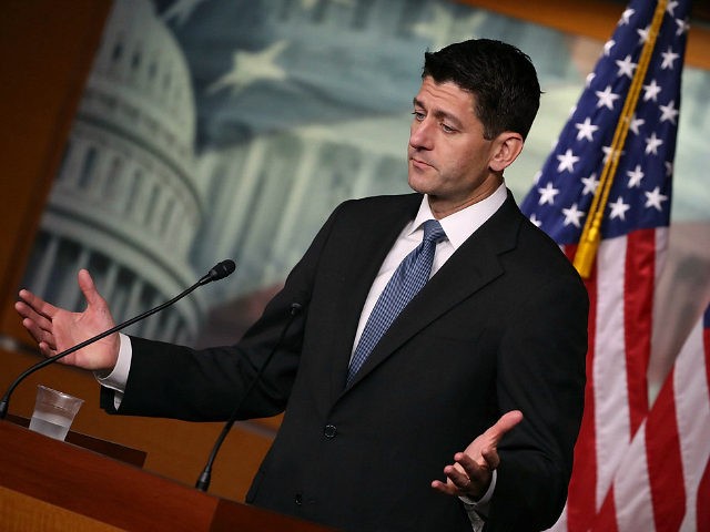 WASHINGTON, DC - SEPTEMBER 06: House Speaker Paul Ryan (R-WI) speaks to the media during h