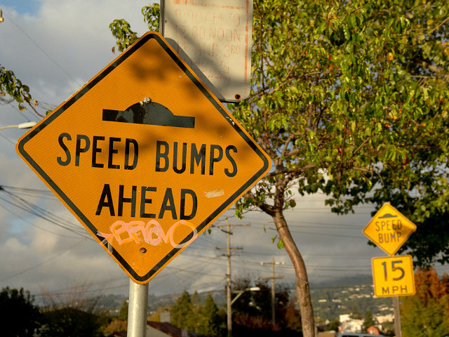speed bumps ahead