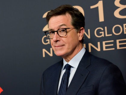 LOS ANGELES, CA - JANUARY 06: Stephen Colbert attends the Showtime Golden Globe Nominees C