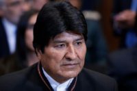 Bolivia's President Evo Morales arriving at the International Court of Justice in The Hague on October 1, 2018.