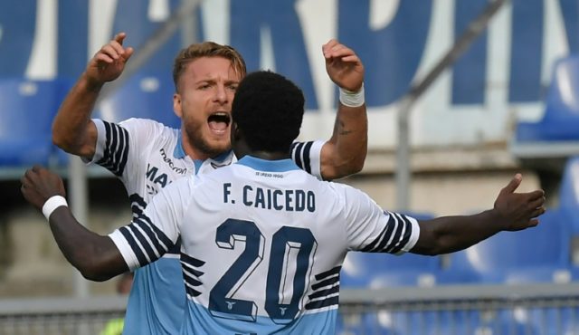 Immobile fires Lazio into third, Milan extend unbeaten run