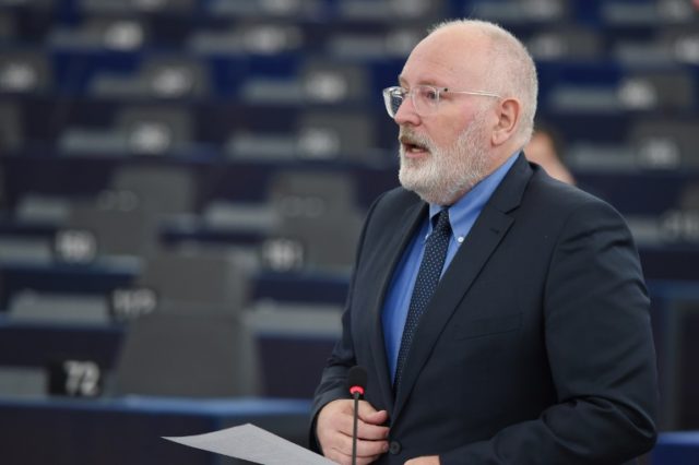 Frans Timmermans (pictured October 3, 2018) is currently first vice president of the European Commission, the EU's powerful executive arm Juncker's right-hand man joins race for EU top job