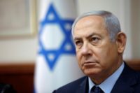 Israeli Prime Minister Benjamin Netanyahu attends the weekly cabinet meeting in Jerusalem on October 14, 2018 Israeli Prime Minister Benjamin Netanyahu attends the weekly cabinet meeting in Jerusalem on October 14, 2018
