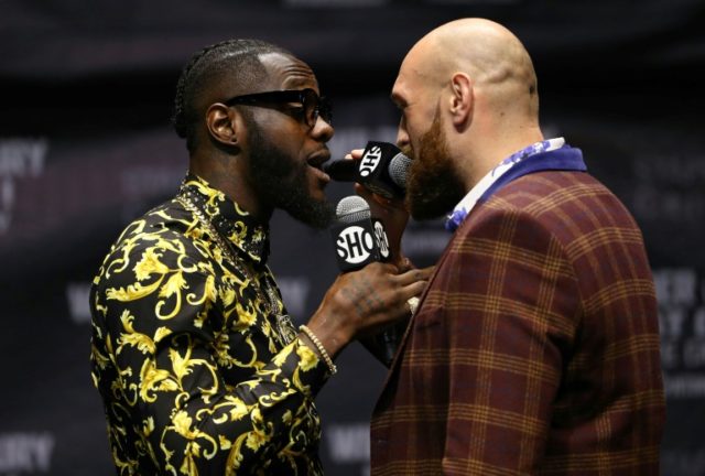 Heavyweight champ Wilder apologizes after decking TV mascot