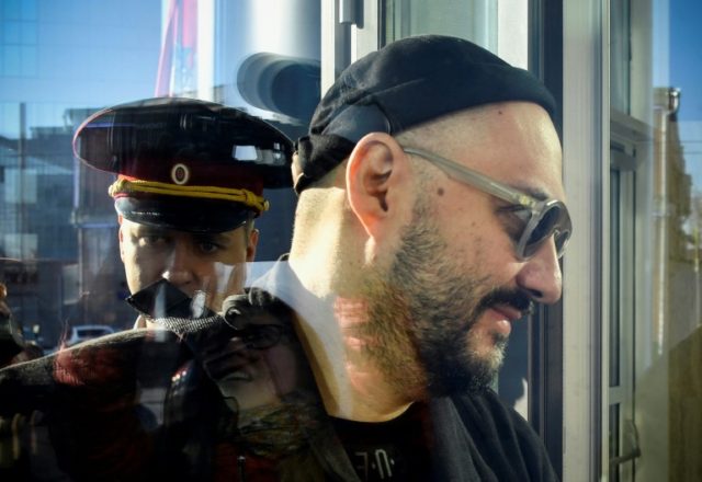 Russian director Serebrennikov attends closed hearing in fraud case