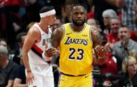 LeBron James got off to a thunderous start against Portland but the Trail Blazers spoiled his Los Angeles Lakers debut with a 128-119 win