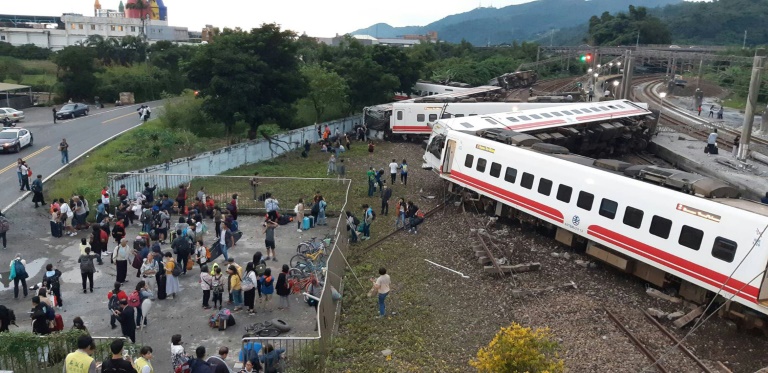 18 dead after train flips in Taiwan - Breitbart