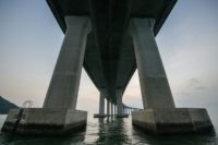 The mega bridge links Hong Kong's Lantau island to Zhuhai and the gambling enclave of Macau