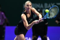 Czech Karolina Pliskova secured her place in the Singapore semis after beating Petra Kvitova 6-3, 6-4