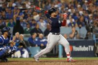 Steve Pearce smashes the second of two home runs as the Boston Red Sox dominate the Los Angeles Dodgers to clinch the World Series