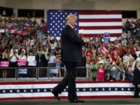 Election 2018 Trump Donald Trump President Donald Trump arrives to speak at a campaign rally at Erie Insurance Arena, Wednesday, Oct. 10, 2018, in Erie, Pa. As Hurricane Michael pounded the Southeast on Wednesday, Trump took shelter at the campaign rally in Pennsylvania, where he sought to boost Republicans before the midterms. (AP Photo/Evan Vucci) Donald Trump