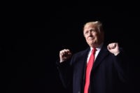 Election 2018 Trump Donald Trump President Donald Trump arrives to speak at a rally at Central Wisconsin Airport in Mosinee, Wis., Wednesday, Oct. 24, 2018. (AP Photo/Susan Walsh) The Associated Press