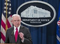 Explosive Devices Jeff Sessions Attorney General Jeff Sessions pauses before speaking about the arrest of Cesar Sayoc, 56, of Aventura, Fla., in the package bomb case, during a news conference at the Department of Justice, Friday, Oct. 26, 2018, in Washington. (AP Photo/Alex Brandon) Jeff Sessions