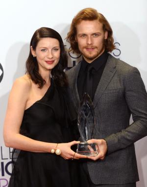 'outlander': Sam Heughan Teases Caitriona Balfe On Her 39th Birthday 