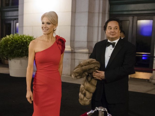 In this Thursday, Jan. 19, 2017 file photo, President-elect Donald Trump adviser Kellyanne