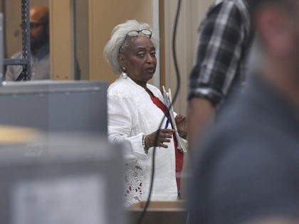 LAUDERHILL FL - NOVEMBER 13: Dr. Brenda Snipes looks on as Election Workers count early vo