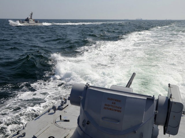 In this file photo taken and distributed by Ukrainian Navy Press Service on Sunday, Nov. 2