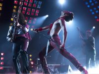 BohemianRhapsody1 This image released by Twentieth Century Fox shows Gwilym Lee, from left, Rami Malek and Joe Mazzello in a scene from "Bohemian Rhapsody." (Alex Bailey/Twentieth Century Fox via AP)
