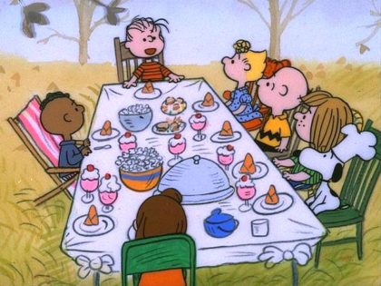 A Charlie Brown Thanksgiving was accused of racism by some social media users Thursday due to where Franklin, the only black character, is seated at the dinner table.