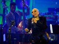 PARIS, FRANCE - APRIL 30: Dee Dee Bridgewater and Ben Williams perform on stage during the International Jazz Day 2015 Global Concert at UNESCO on April 30, 2015 in Paris, France. (Photo by Kristy Sparow/Getty Images for Thelonious Monk Institute of Jazz)