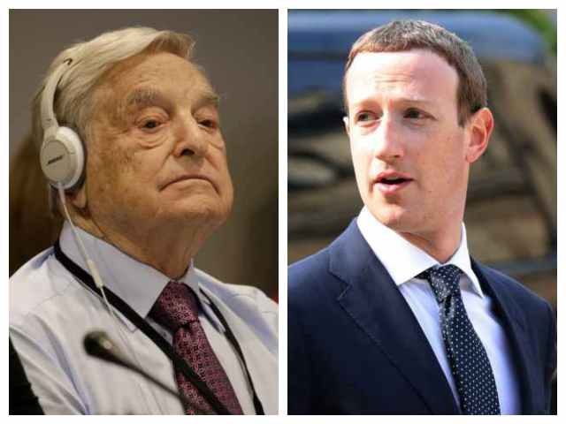 George Soros and Mark Zuckerberg