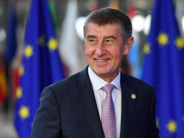 Czech Republic's Prime Minister Andrej Babis arrives at the European Council in Brussels on October 18, 2018. - European Union leaders meet for a summit focused on migration and internal security, after reviewing the state of the Brexit negotiations with Britain. (Photo by EMMANUEL DUNAND / AFP) (Photo credit should …
