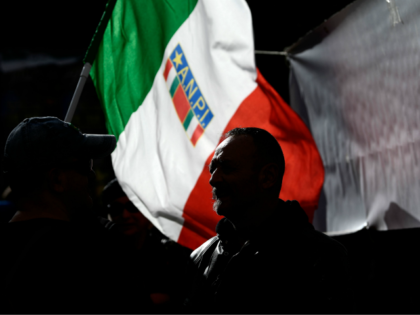 Demonstrators from various leftist organisations and The National Association of Italian P