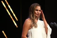 2018 Glamour Women Of The Year Awards: Women Rise - Show NEW YORK, NY - NOVEMBER 12: Chrissy Teigen speaks onstage at the 2018 Glamour Women Of The Year Awards: Women Rise on November 12, 2018 in New York City. (Photo by Astrid Stawiarz/Getty Images for Glamour)