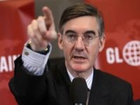 Conservative MP Jacob Rees-Mogg takes questions after a joint press conference of the European Research group and Global Britain in central London on November 20, 2018. - Eurosceptic members of May's divided party seized the moment to launch a leadership challenge, but have yet to muster the support needed for …
