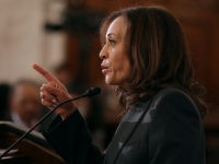 Democratic Senators Speak About Their Legislative Agenda To A Meeting Of Al Sharpton's National Action Network In DC WASHINGTON, DC - NOVEMBER 13: Sen. Kamala Harris (D-CA) addresses a post-midterm election meeting of Rev. Al Sharpton's National Action Network in the Kennedy Caucus Room at the Russell Senate Office Building on Capitol Hill November 13, 2018 in Washington, DC. Politicians believed to be considering a run for the …