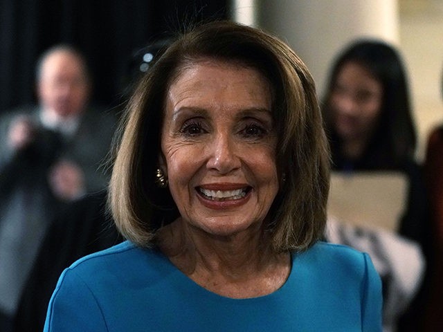 WASHINGTON, DC - NOVEMBER 28: U.S. House Minority Leader Rep. Nancy Pelosi (D-CA) leaves after a session of House Democrats organizational meeting to elect leadership at the Capitol Visitor Center Auditorium November 28, 2018 in Washington, DC. House Democrats have elected Rep. Hakeem Jeffries (D-NY) to be the new House …