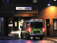 An ambulance arrives at the emergency entrance at the Karolinska hospital in Stockholm on March 30, 2012 where former French Prime Minister Michel Rocard was taken into intensive care. Rocard, an 81-year-old Socialist veteran, has fallen ill in the Swedish capital and was treated in intensive care, the French foreign …