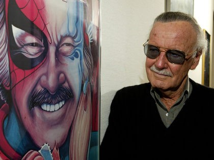 BEVERLY HILLS, CA - JUNE 18: Spider-Man creator Stan Lee poses at his office on June 18, 2004 in Beverly Hills, California. (Photo by Vince Bucci/Getty Images)