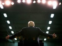 WARREN, MI - MARCH 04: Republican presidential candidate Donald Trump speaks to guests during a rally at Macomb Community College on March 4, 2016 in Warren, Michigan. Voters in Michigan will go to the polls March 8 for the State's primary. (Photo by Scott Olson/Getty Images)