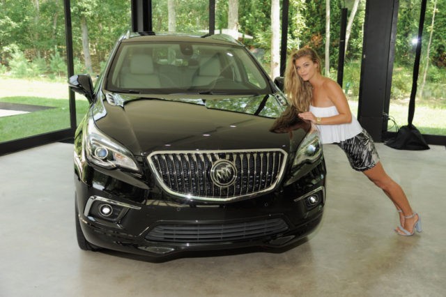 EAST HAMPTON, NY - AUGUST 12: Model Nina Abdal attends the Buick celebration of the new E