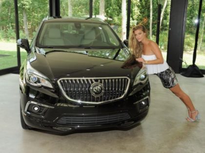 EAST HAMPTON, NY - AUGUST 12: Model Nina Abdal attends the Buick celebration of the new E