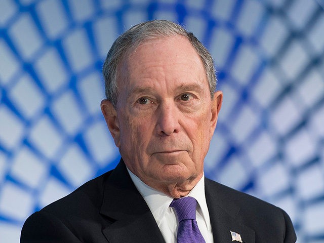 Former New York City Mayor and founder of Bloomberg Philanthropies Mike Bloomberg speaks w