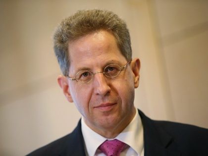 BERLIN, GERMANY - MAY 04: Hans-Georg Maassen, President of the Federal Office for the Protection of the Constitution (Bundesamt fuer Verfassungsschutz), speaks to the media while attending a symposium on Islamist Terror in Europe on May 4, 2015 in Berlin, Germany. The symposium is taking place in the wake of …