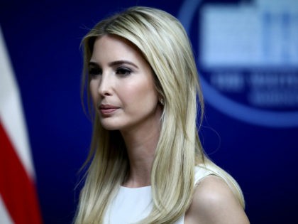 Ivanka Trump attends an event at the Eisenhower Executive Office Building April 4, 2017 in Washington, DC. U.S. President Donald Trump also delivered remarks and answered questions from the audience during a town hall event with CEO's on the American business climate. (Photo by Win McNamee/Getty Images)
