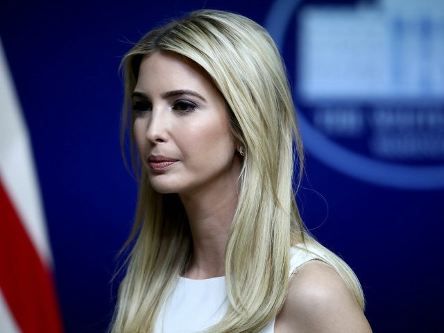 Ivanka Trump attends an event at the Eisenhower Executive Office Building April 4, 2017 in