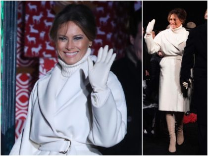 First Lady Melania Trump is ready for a white Christmas …