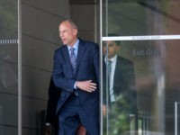 Attorney Michael Avenatti, who represents adult film actress Stormy Daniels, walks from the courthouse during a break in a motions hearing on July 27, 2018 in Los Angeles, California. Daniels, whose real name is Stephanie Clifford, is suing President Donald Trump and his former personal attorney, Michael Cohen, claiming that …