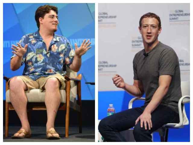 Palmer Luckey and Facebook CEO Mark Zuckerberg